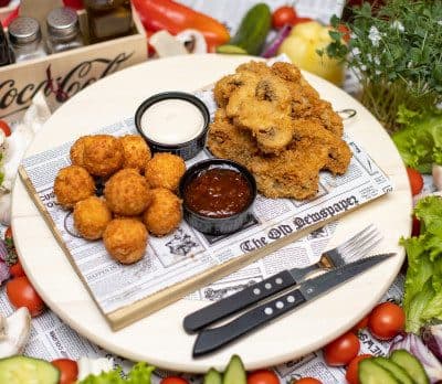 Bulete de mozzarella si Ciuperci tempura